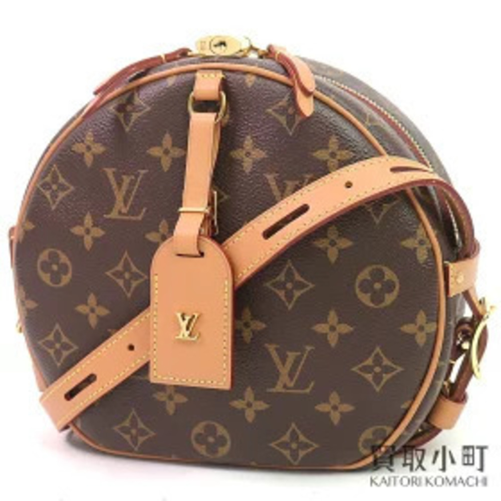 Louis Vuitton Boite Chapeau Souple Monogram Crossbody Bag Canvas Leather Brown